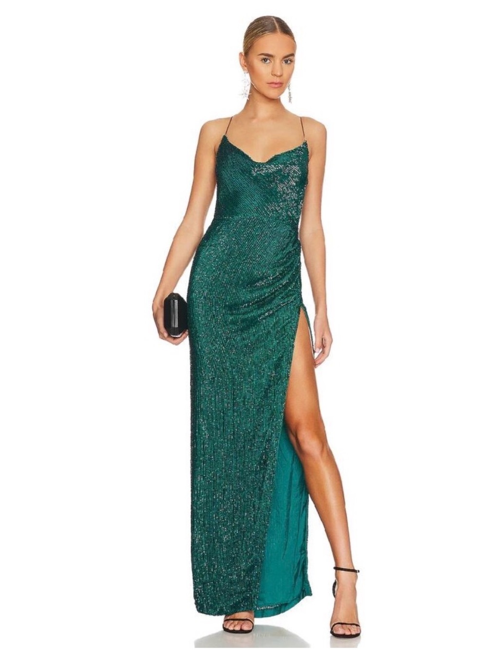 NWT Retrofete Katya Sequin Dress | Green | XS